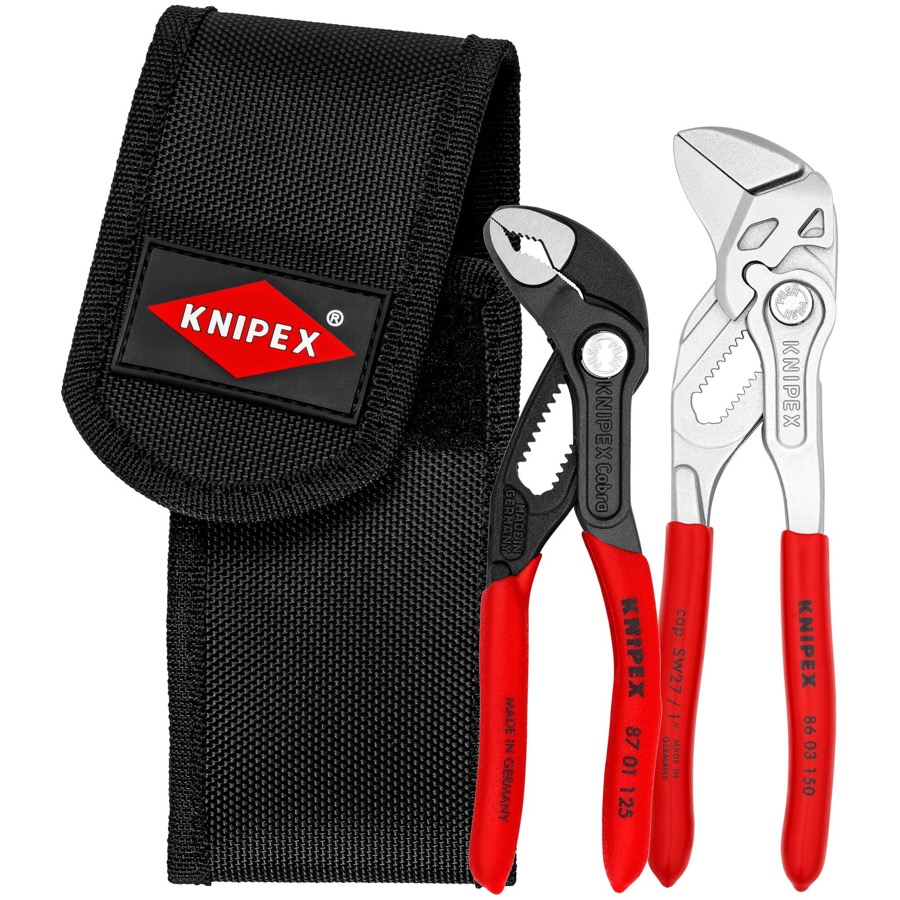 Knipex Knipex Mini Pliers Belt Pouch Set (Pliers Wrench + Cobra)